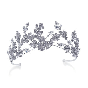 Ivory and Co Silver Crystal Bridal Tiara, VALKYRIE