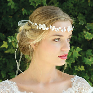 Ivory and Co Silver Floral Bridal Hair Vine, CELESTIA