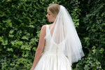 Ivory and Co Washington Waist Length Bridal Veil with Cut Edge WASHINGTON