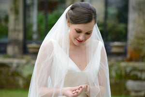 Ivory and Co Windsor Two Tier Cathedral Length Wedding Veil, Crystal Edge, Ivory or White