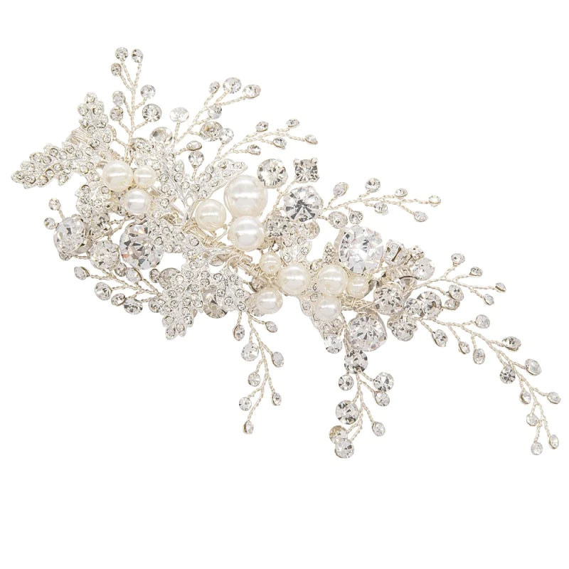 Luxury Bridal Hair Clip with Crystals, A7859
