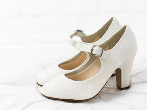 Mary Jane Lace Wedding Shoes By Rainbow Club, Madeline