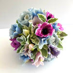 Pastel Wedding Bouquet, Silk Bridal Bouquet, Artificial Wedding Bouquet FL38