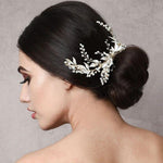 Pearl Extravagance Bridal Hair Comb Gold HC186-GOLD