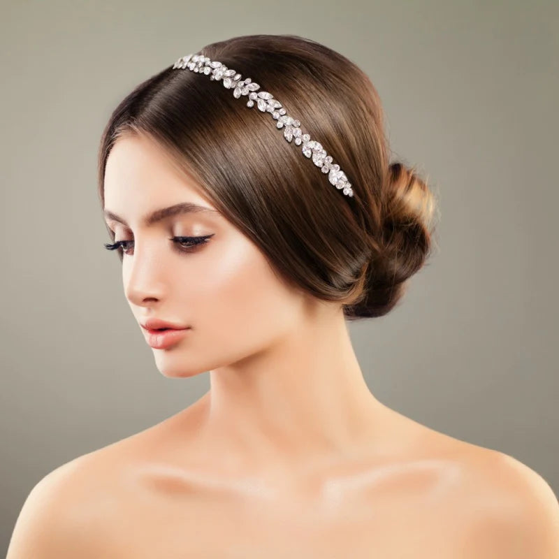 Bridesmaids Silver Crystal Headband, 7384