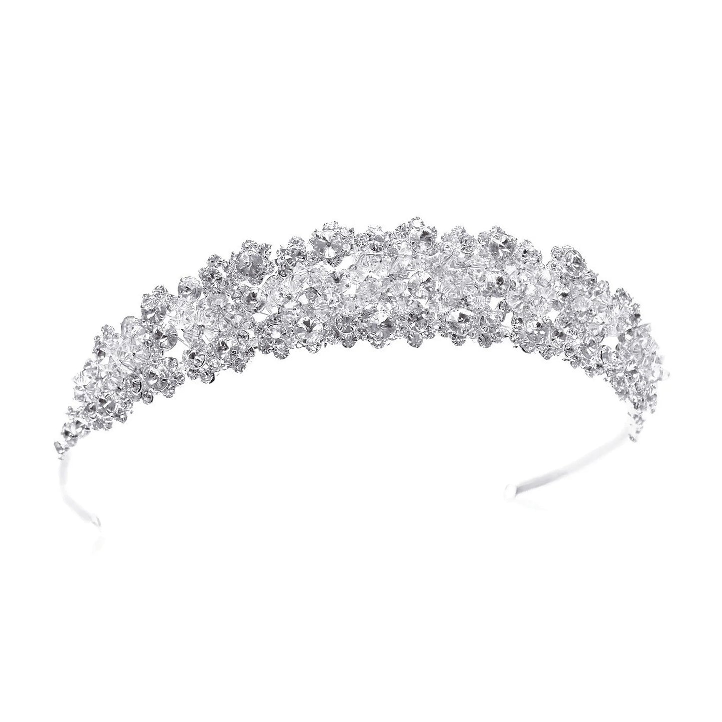 Crystal Wedding Tiara Silver, ROMANCE
