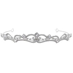 Silver Bridal Tiara with Crystals, 7560