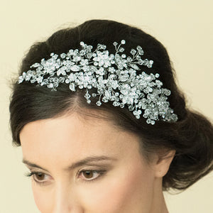 
            
                Load image into Gallery viewer, Silver Crystal Bridal Hair Comb, BLISS
            
        