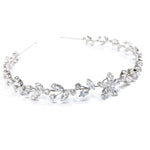 Silver Crystal Bridal Headband, 7625
