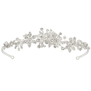 
            
                Load image into Gallery viewer, Silver Crystal Bridal Headband, 7697
            
        