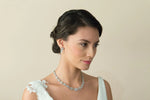 Silver Crystal Bridal Jewellery Set, Cherish