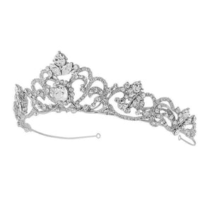 Silver Crystal Wedding Tiara 1171