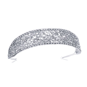 
            
                Load image into Gallery viewer, Silver Wedding Tiara Crystals, Lisette
            
        