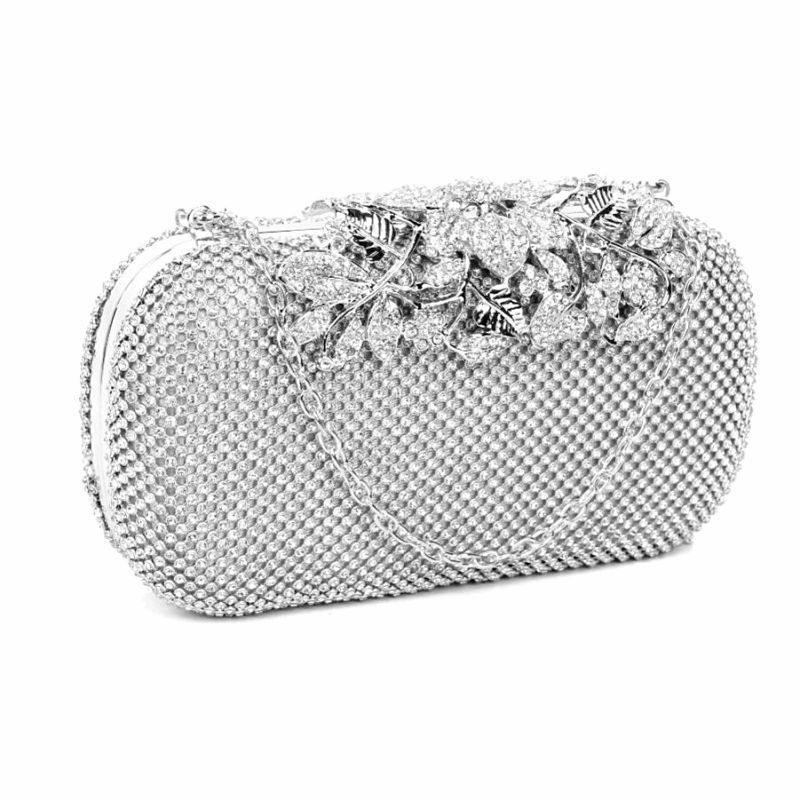 
            
                Load image into Gallery viewer, Vintage Inspired Bridal Crystal Clutch Bag BAG-1954/56/57
            
        