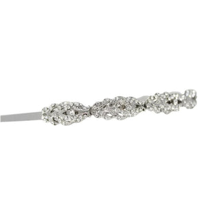
            
                Load image into Gallery viewer, Vintage Inspired Crystal Chic Headband, Clear Crystals 7236,7376,7337-Silver
            
        